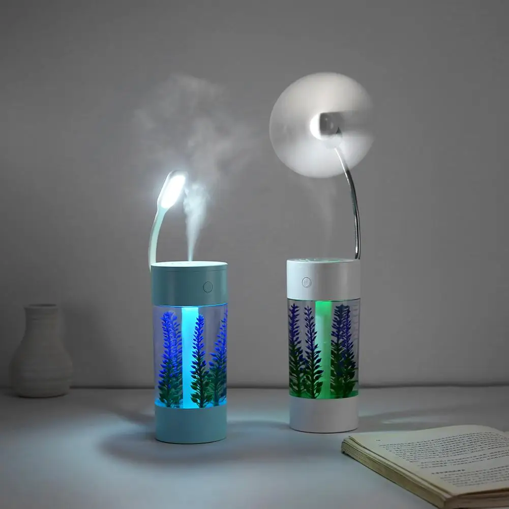 

Lavender Colorful Light Mini USB Air Humidifier Home Office Mist Spray Purifier 2019