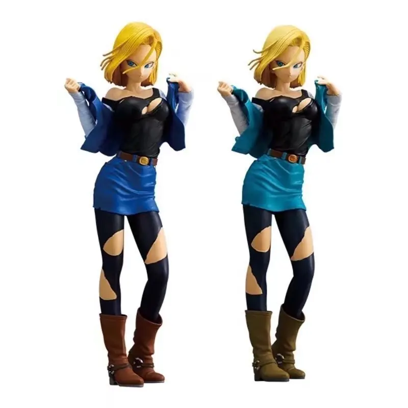 

25cm Anime Dragon Ball Z Android NO.18 Lazuli Action Figures Fight Master Stars Piece Dragonball Figurine Collectible Model Toy