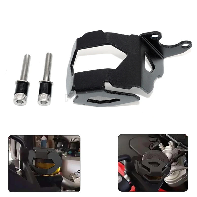 

New Motorcycle Accessories Front Oil Cap Fluid Reservoir Tank cap Cover Guards Protector For BMW F800GS F700GS 2013-2016