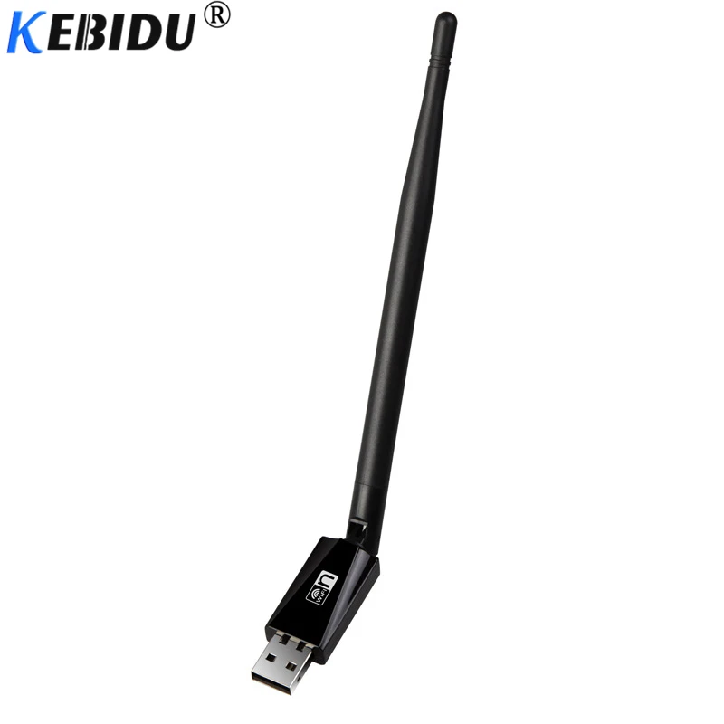 kebidu 150Mbps USB WiFi Wireless Network Adapter LAN Card 5db external with Antenna 802.11n/g/b High Speed for Laptop PC | Компьютеры и
