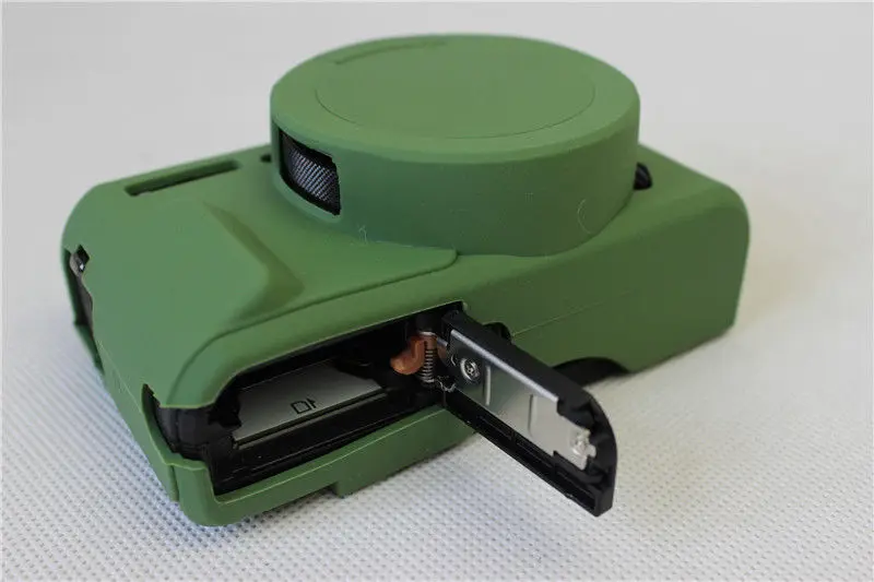 Мягкая силиконовая резина Камера защитный чехол кожного покрова для Canon G7X Mark II G7XII G7X с резиновой объектив Кепки