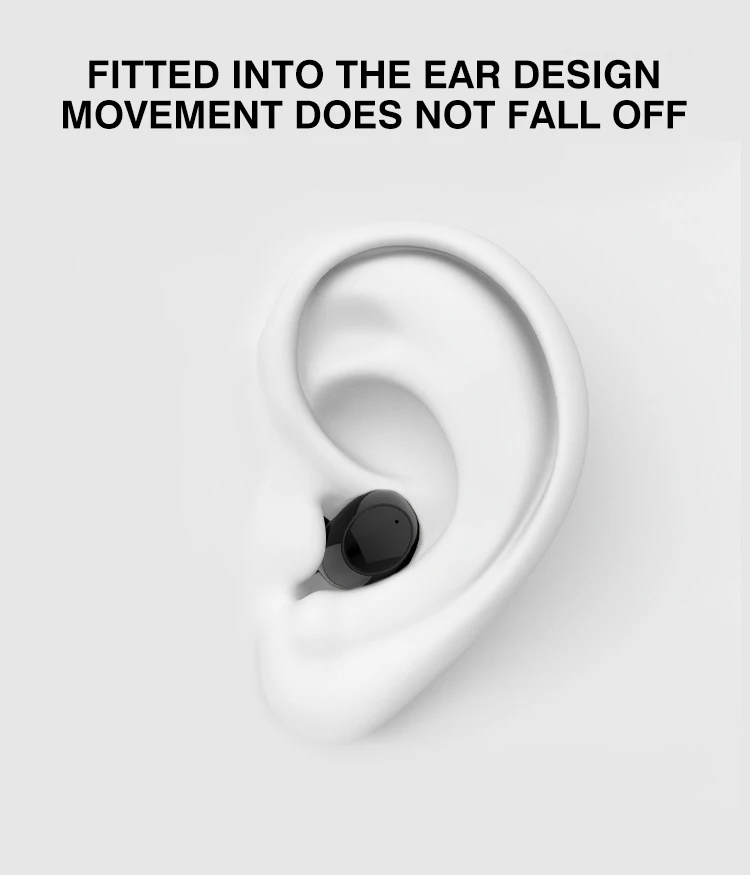 BONY TWS Bluetooth 5,0 беспроводная гарнитура наружные наушники для занятий спортом с двойным микрофоном стерео звук новые наушники