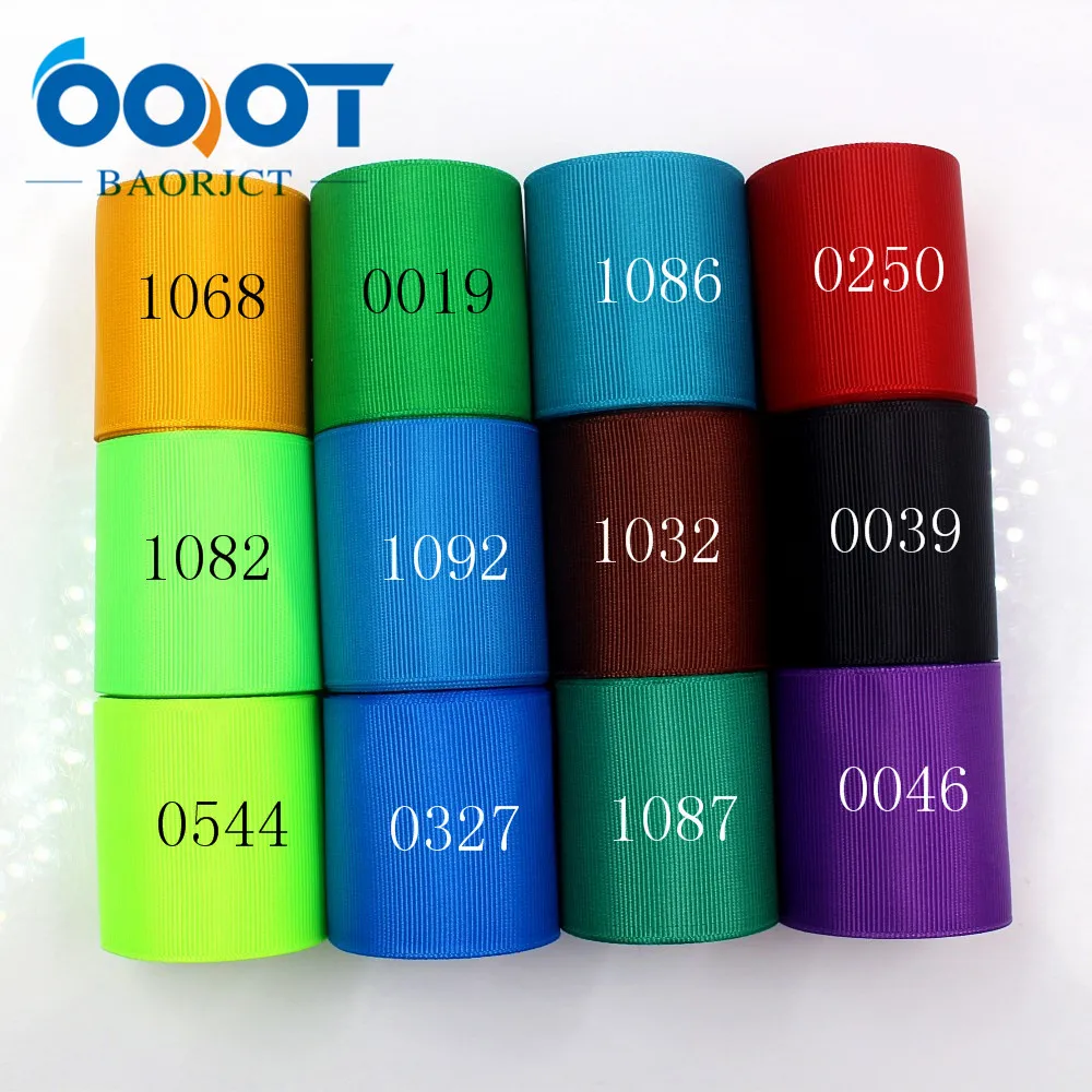 

OOOT BAORJCT 181018-L50mm-8,50mm 10yards Solid Color Ribbons Thermal transfer Printed grosgrain,DIY Clothing handmade materials
