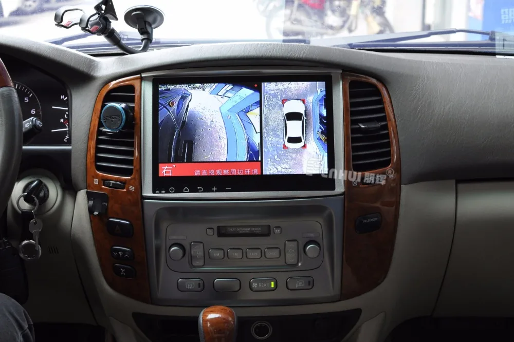 Рама из алюминиевого сплава 10 1 дюймовый android автомобиля радио для TLC 100 LEXUS LX470