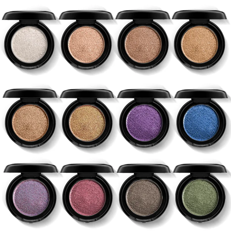 

4g Monochrome Eye Shadow Pearlescent Matte Brightening Eyeshadow Palette 12 Color