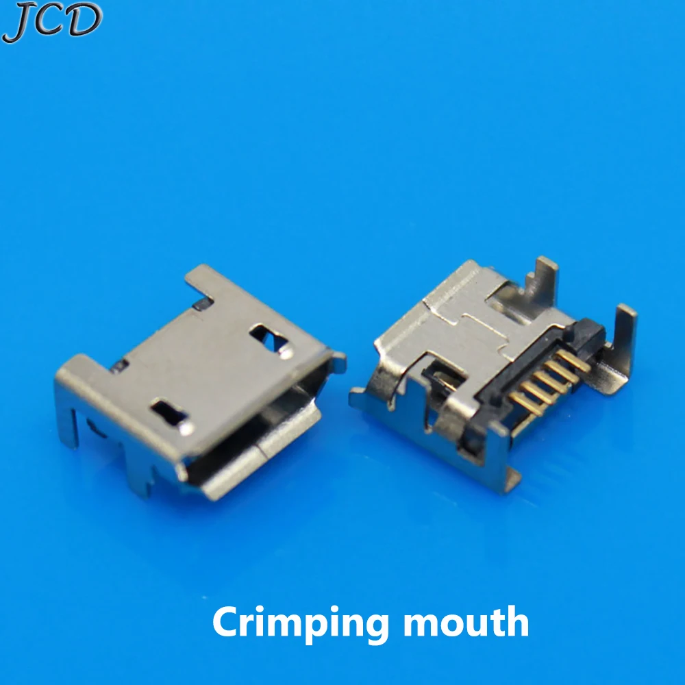 JCD 100PCS Micro USB Connector DIP 4Feet For Power Charging Phone Tail