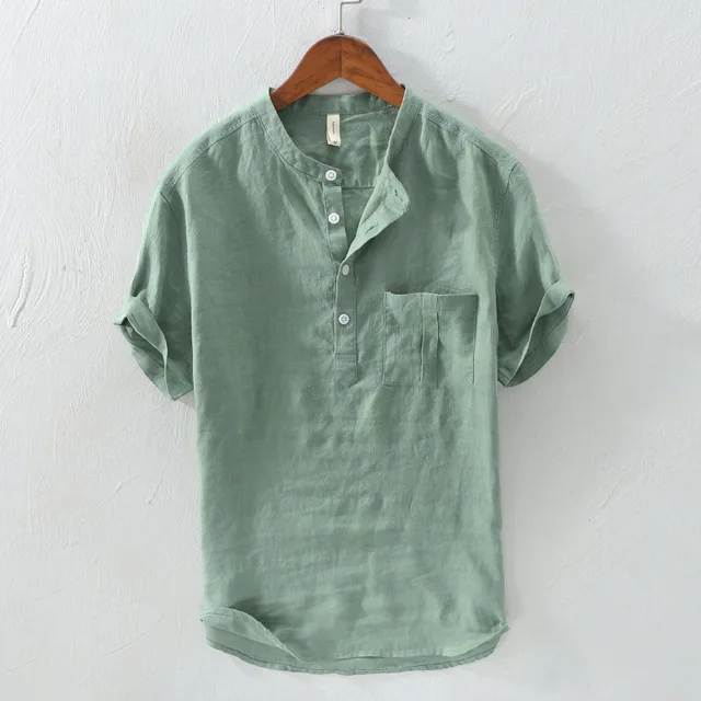 camisas de linho puro