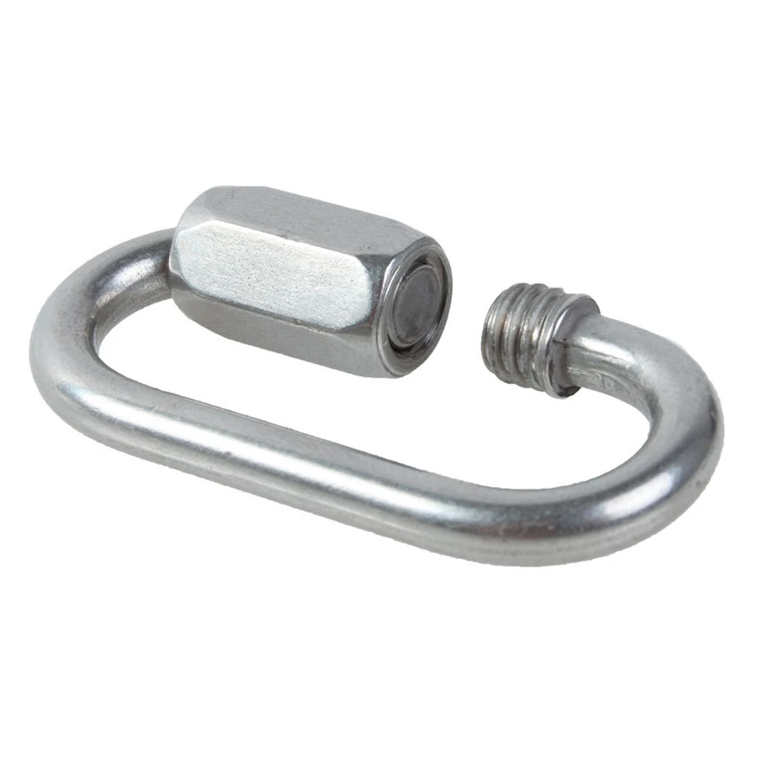 

Stainless Steel Screw Gate Rock Lock Climbing Gear Carabiner 4MM