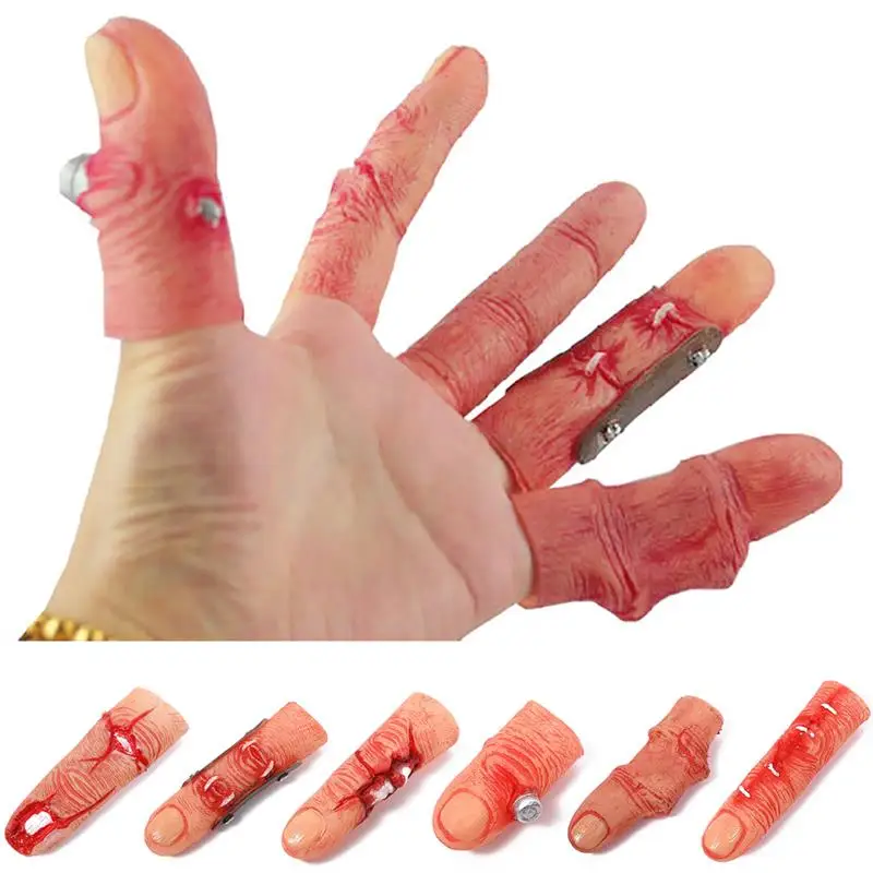 

Fake Broken Finger Bloody Fingers Scary Costume Prop For Haunted House Halloween Party Decoration Supplies Halloween Horror Prop