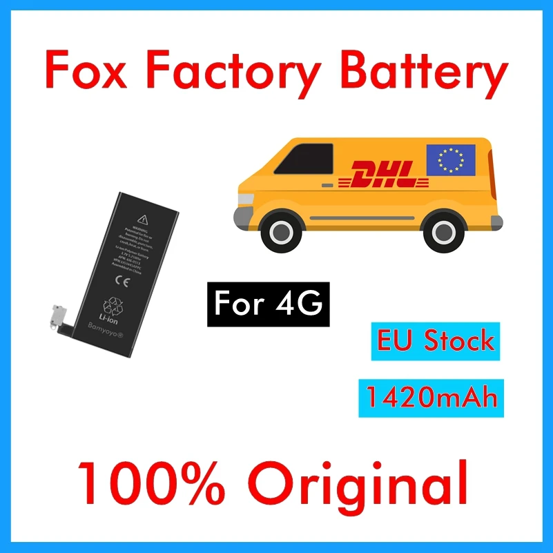BMT оригинальный DHL UPS 50 шт./лот качество AAA 1420mAh 3 7 V 0 нулевой цикл батарея для iPhone 4 4G