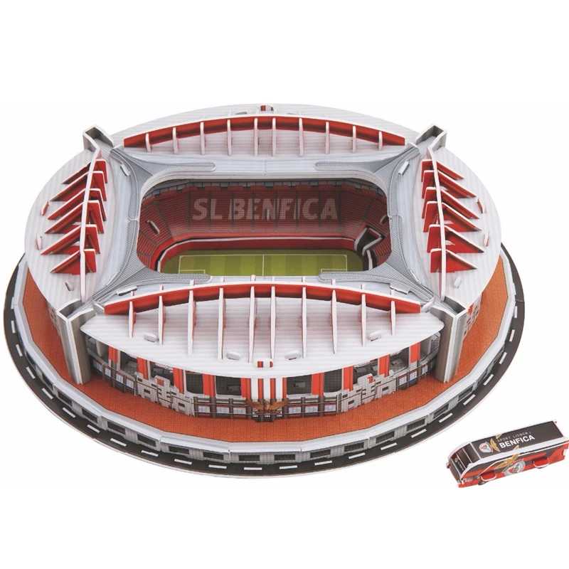 

[TOP] 84Pcs/set Portugal Benfica Stadium RU Competition Football Game Stadiums building model toy kids child gift original box