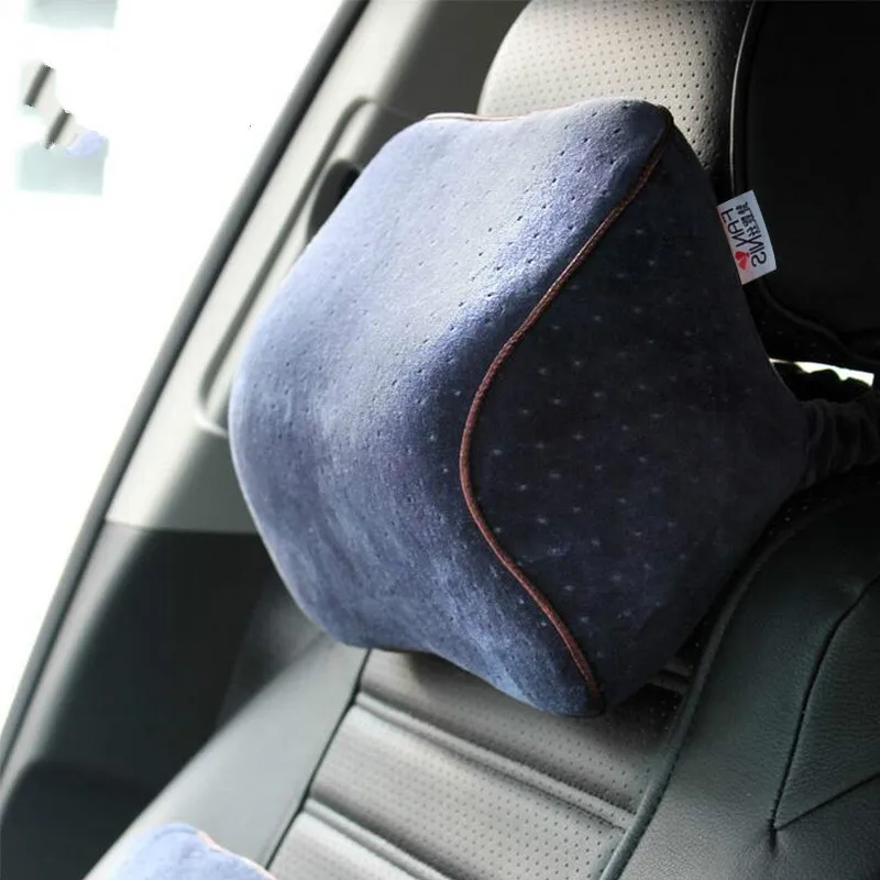 Car headrest neck pillow memory cotton car velvet pillow car pillow neck pillow