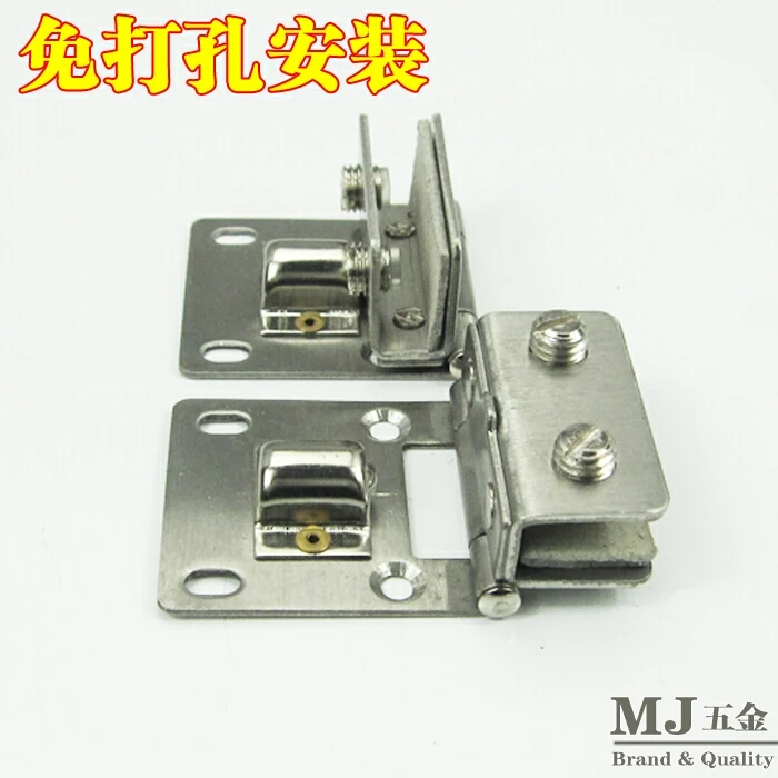 Stainless steel glass hinge glass hinge glass door clip hole