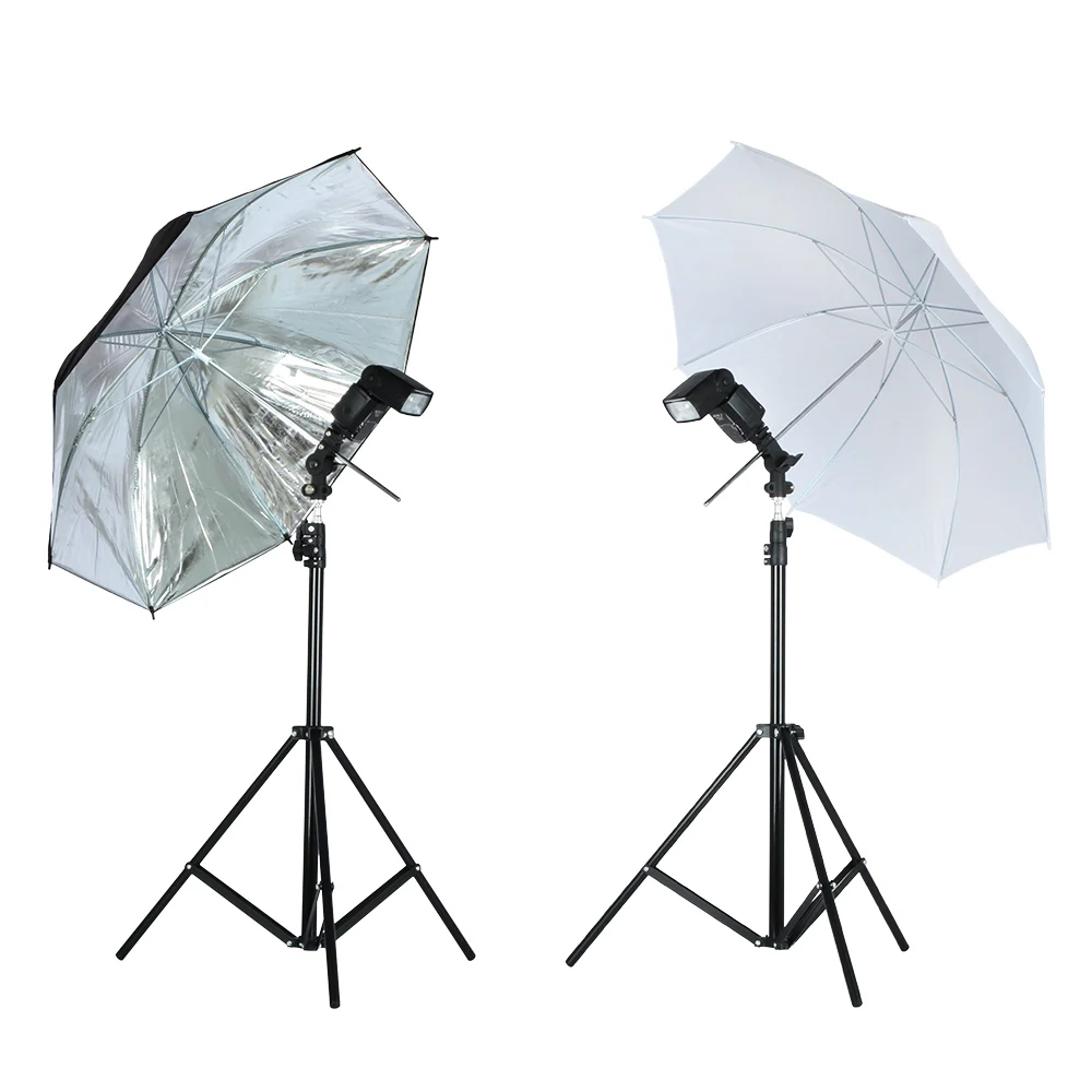  Viltrox Photo Studio Lighting Kit 1.9M Tripod Light Stand + Flash Bracket Holder + 33'' Soft Black 
