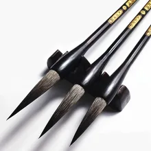 Кисточка для китайской каллиграфии, набор ручек, отличное качество, мышь, венчик, пишущие чернила для кистей, живопись, обычный скрипт, кисти, Подарочная коробка, набор