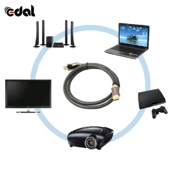 

Zinc Alloy HDMI cable 2.0 version 5 meters Fashion Mental Shining