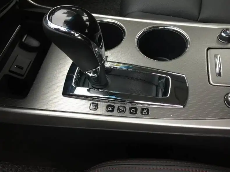 

For Nissan Teana Altima 2016 2017 Car styling ABS Chrome Trim Car Gear head sticker style Gear Shift decoration Car Accessories