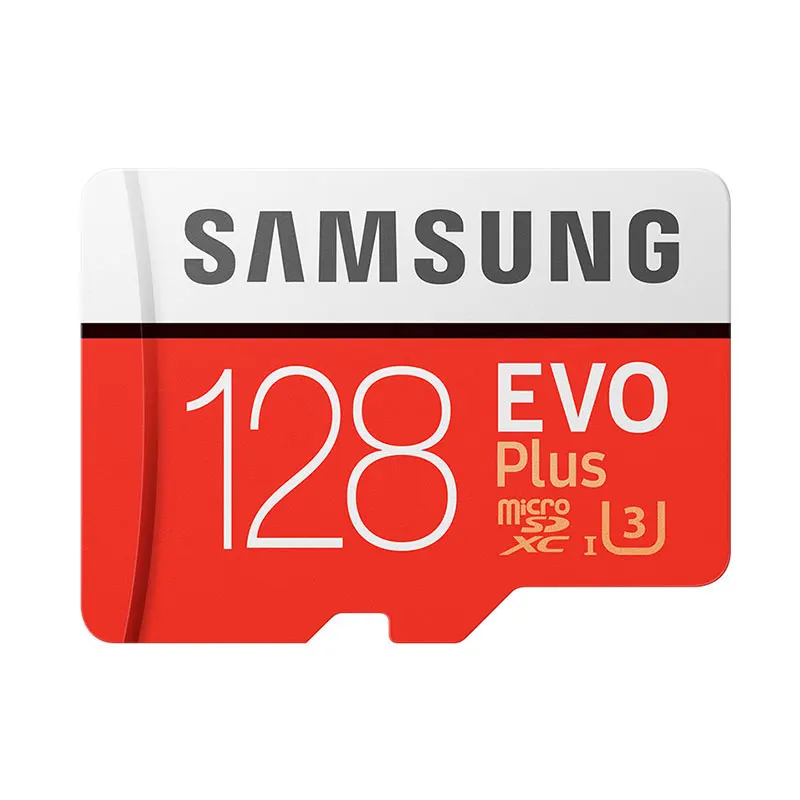 SAMSUNG 64GB MicroSD карта флеш-карты памяти TF 32 Гб 128 ГБ Флэш-карта памяти 256 ГБ U1/U3 UHS-I C10 SDXC карты памяти SDHC карты памяти EVO Plus 100 МБ/с. для смартфона