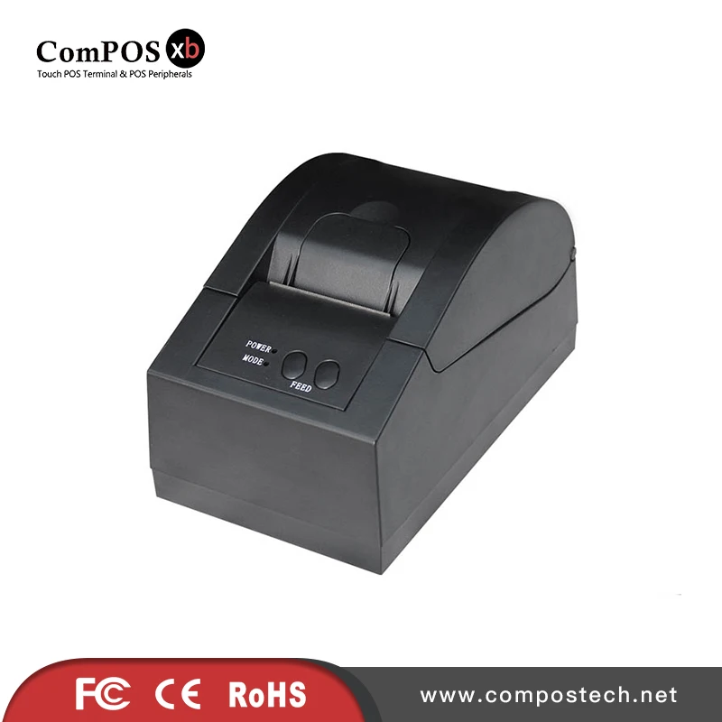 منخفضة الضوضاء الطباعة الحرارية 58 ملليمتر المباشر مع esc/pos القياسية ل pos الطباعة