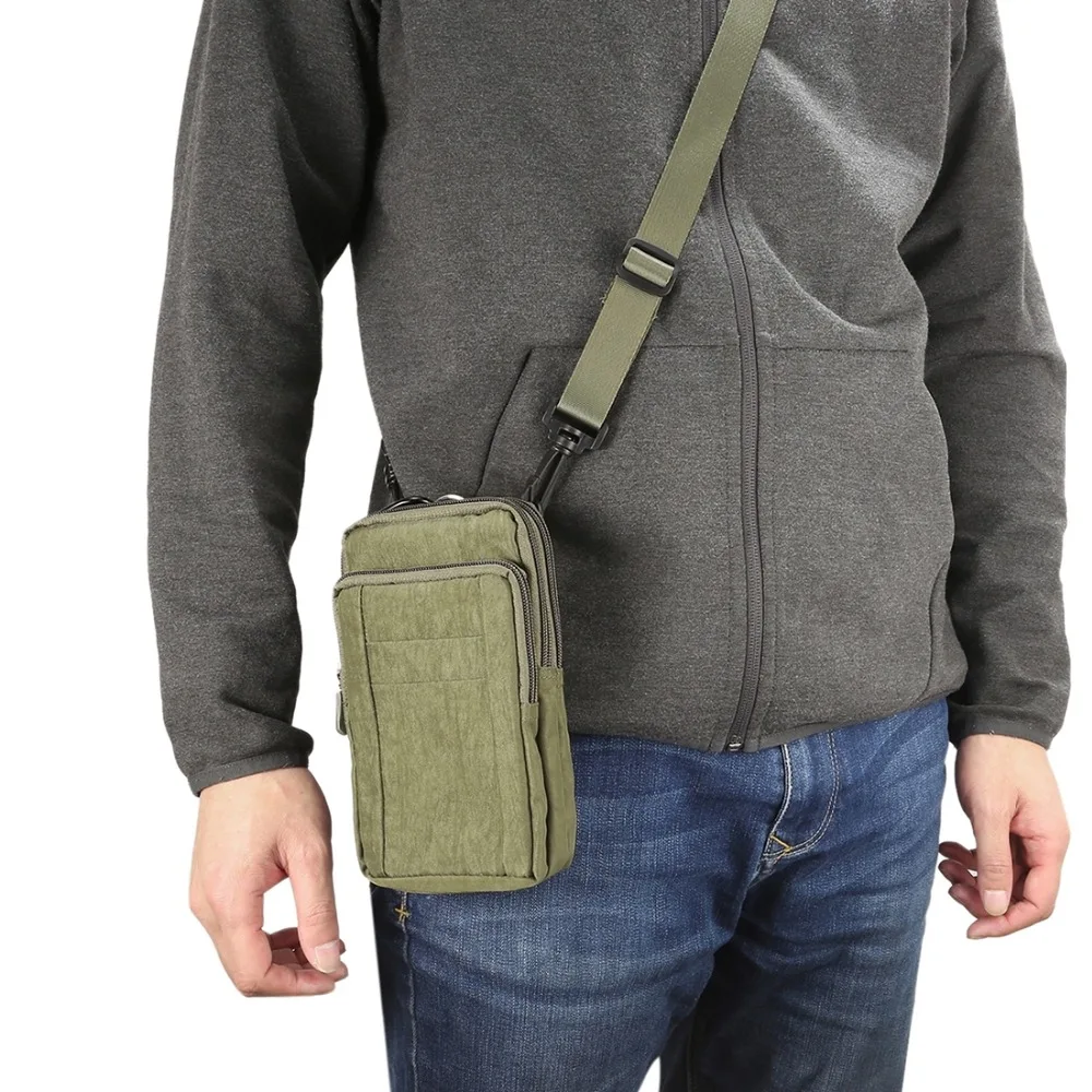 Универсальный 7 дюймовый чехол для смартфона, сумка через плечо, поясная сумка-кошелек для Xiaomi 8/iPhone Xs Max/XR/Nubia X