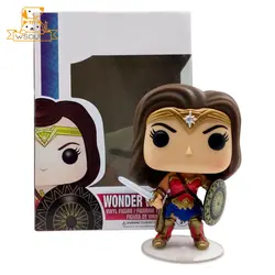 Диана цена ss Wonder Woman поп обувь для девочек фигурку игрушечные лошадки ПВХ аниме фильм фигурка Коллекционная воин герой статуя подарки