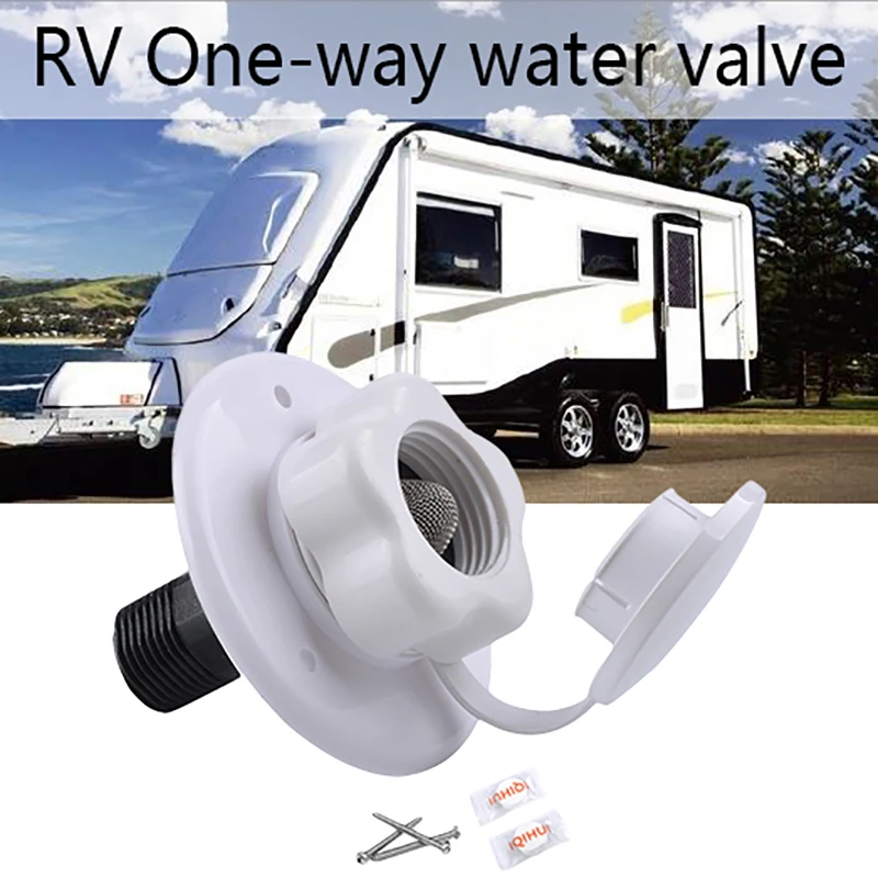 

New Gravity Water Inlet Fill Hatch Lock One-Way Water Valve For Rv Trailer Cars