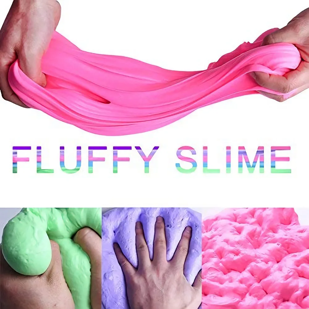 DIY Fluffy Foam Slime Air Dry Plasticine Clay for Soft Cotton Slime Charms Light Clay Kit Goo Antistress Toys Set DIY Fluffy Foam Slime Air Dry Plasticine Clay for Soft Cotton Slime Charms Light Clay Kit Goo Antistress Toys Set