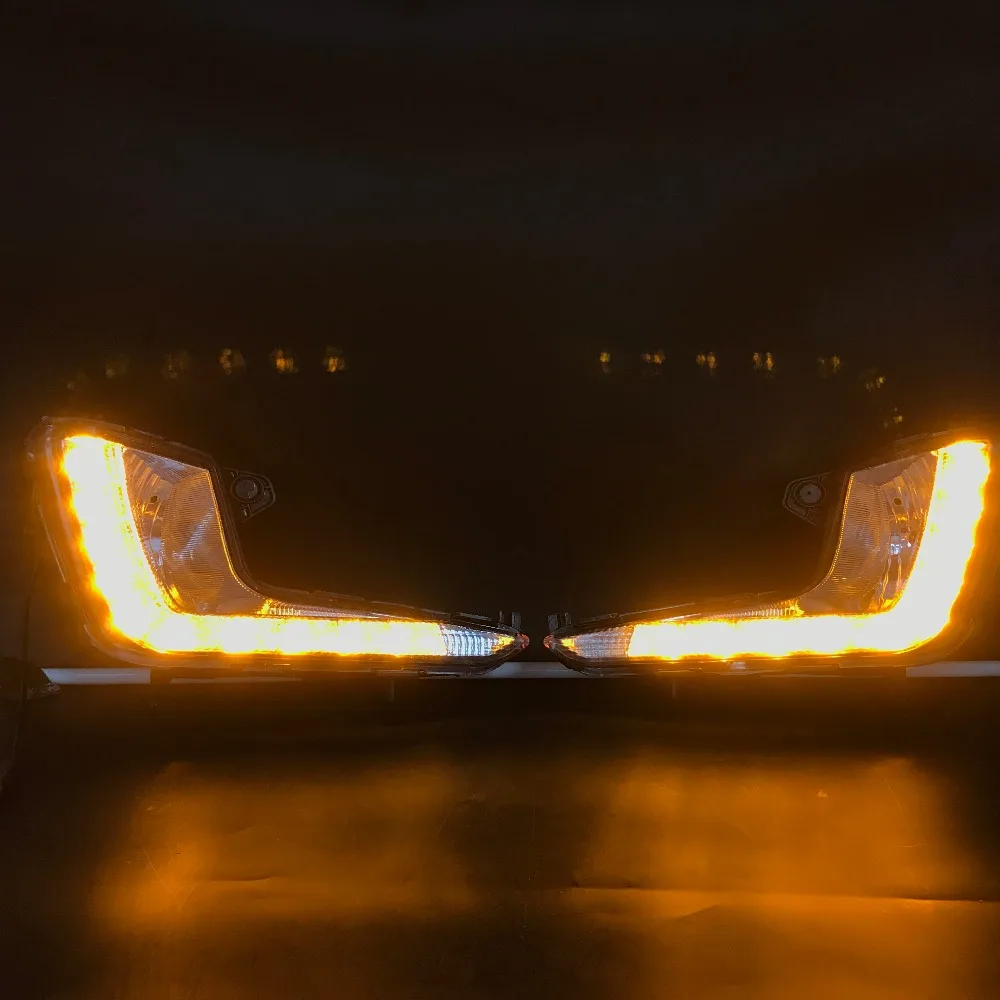 Letin dual color white+amber+dim LED DRL daytime running lights