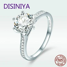 925 Sterling Silver 3 Carat AAAAA Round CZ Finger Ring for Women Luxury Wedding Anniversary Engagement Jewelry Gift DXR342 925 Sterling Silver 3 Carat AAAAA Round CZ Finger Ring for Women Luxury Wedding Anniversary Engagement Jewelry Gift DXR342