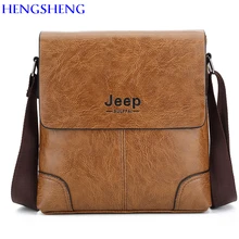 HENGSHENG JEEP Leather men messengers bag of luxury PU leather male shoulder bags for fashion men business bag men shoulder bag