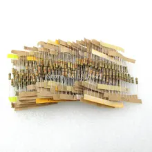 500PCS/LOT 50 Values Each 10Pcs 1.2  Ohm-1M  Ohm 1/2W Power 0.5W 5% Tolerance Carbon Film Resistors Assorted Assortment Kit