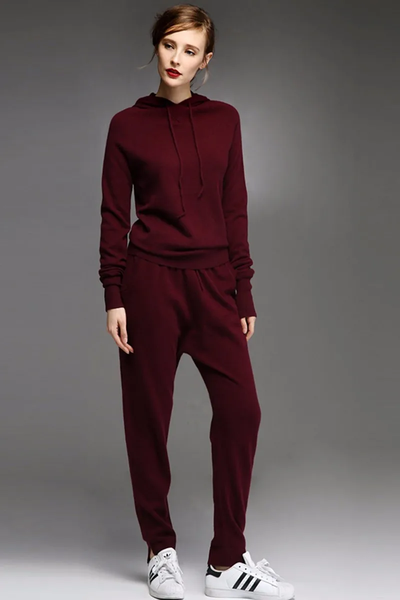 cashmere tracksuit set