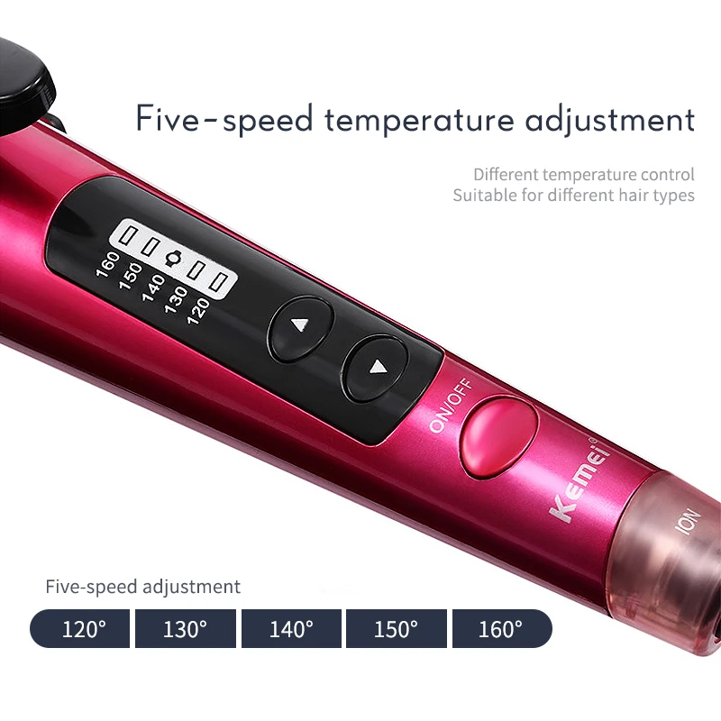 Professional Hair Curler 2 In 1 Hair Straightener& Curling Iron Steam Negative Ion Hair Care Women Hair Styling Tools 40D