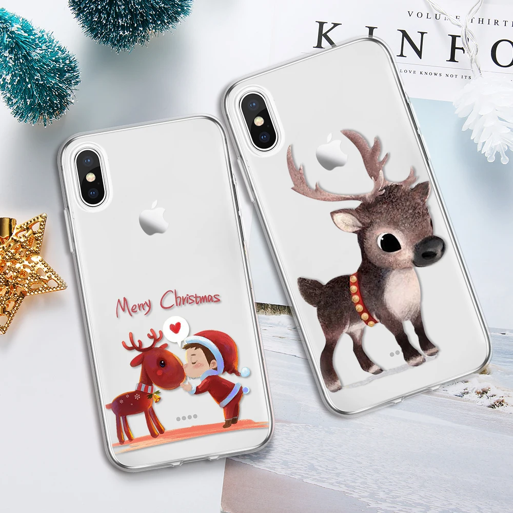 

Christmas deer Coque Case For Samsung Galaxy S6 S7 S8 S9 Plus Edge A5 A6 A8 J3 J5 J7 2016 2017 2018 For Samsung S8 Plus TPU Capa