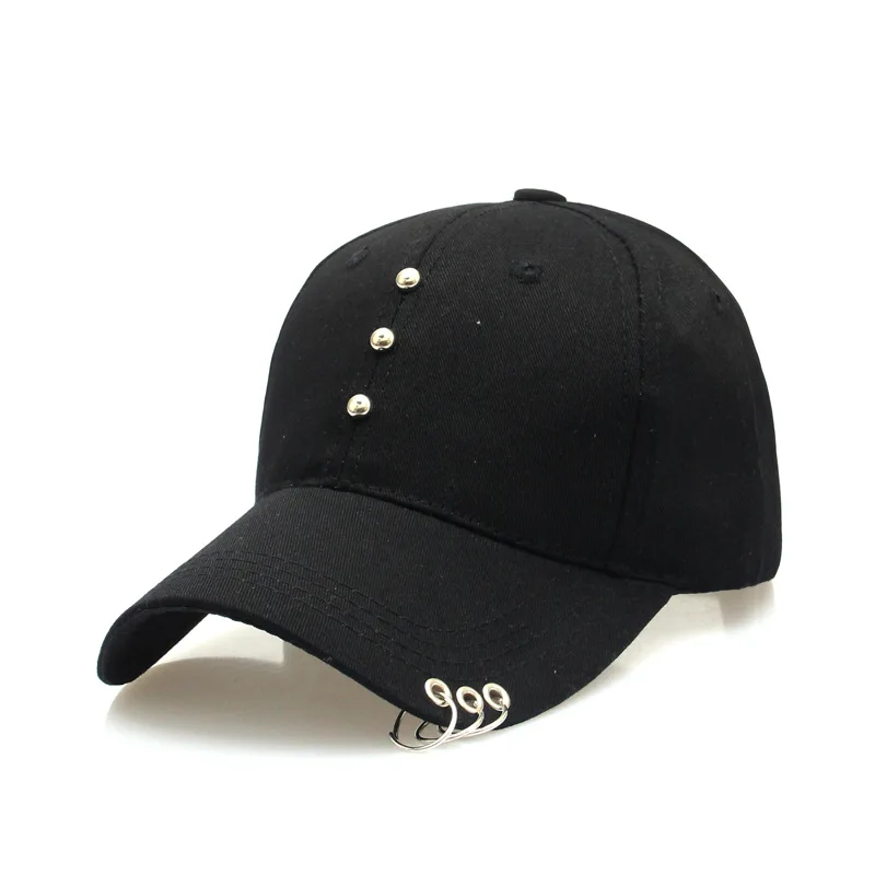 Кепки с кольцами бейсболки женские мужчины snapback Шапки классическое поло Стиль