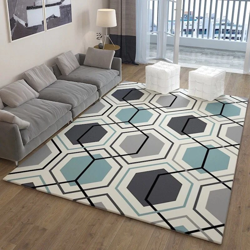 

Geometric Rugs And Carpets For Home Living Room Soft Modern Bedroom Floor Rugs Absorbent Kitchen Are Rug Meeting Room Mats