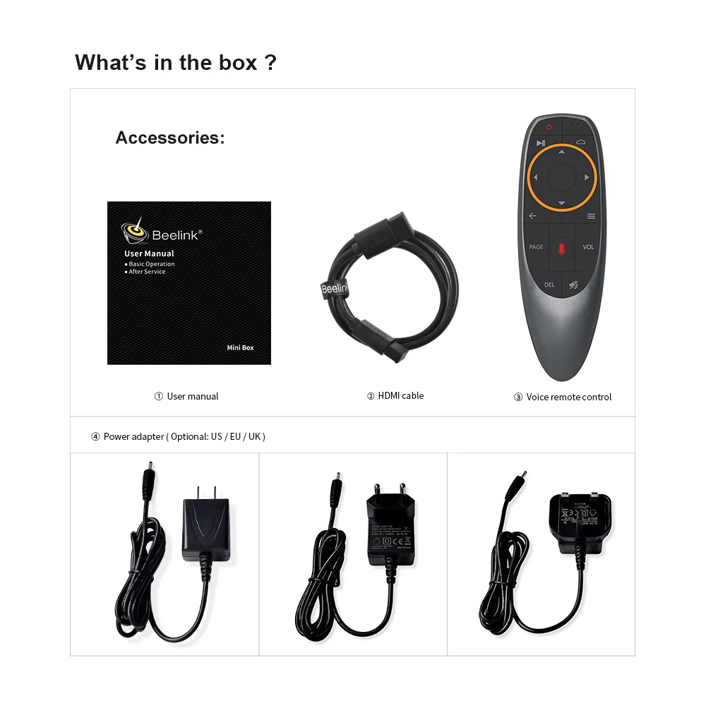 Beelink GT1 Android 7 1 Smart tv Box S912 Восьмиядерный с голосовым управлением пульт