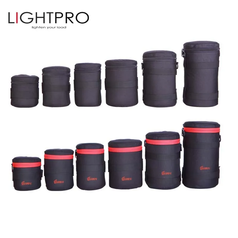 Kopen EIRMAI Nylon Functionele Lens Zakken DSLR Camera Lenzen Pouch Bag Hoge Kwaliteit Lens Case EIRMAI Waterdichte SLR Lens Zakjes