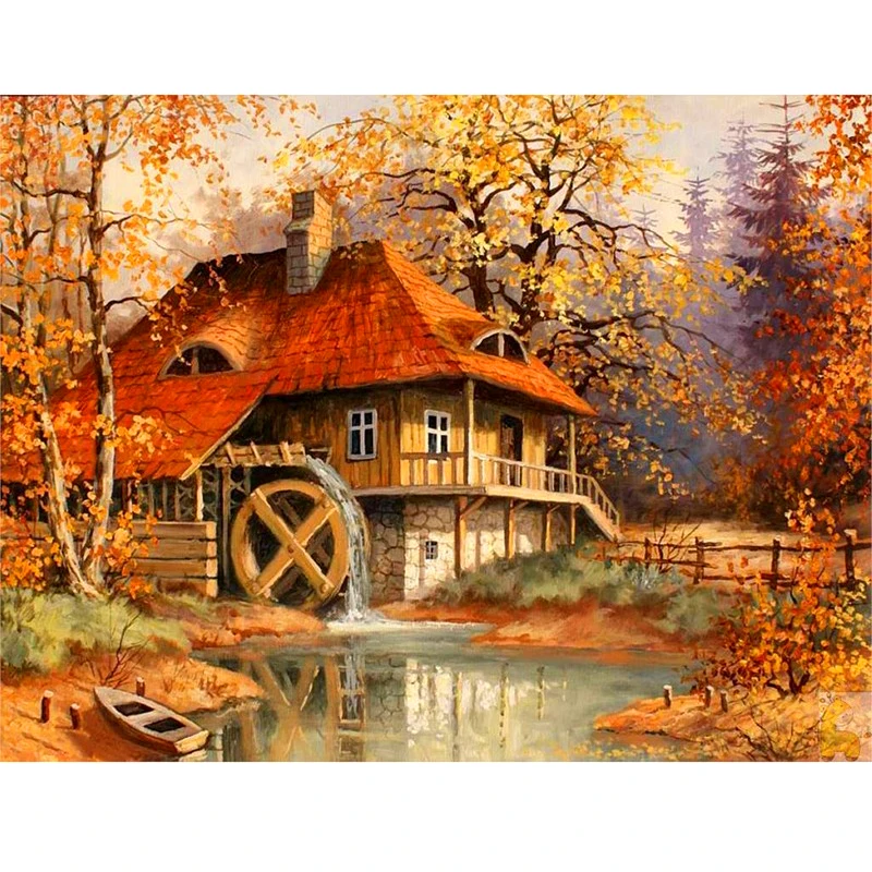 Autumn Hut Scenic