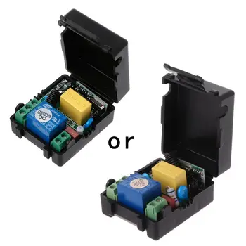 

AC 220V 10A 1CH RF 433MHz Wireless Remote Control Switch Receiver Module + Transmitter Kit For Intelligent Home