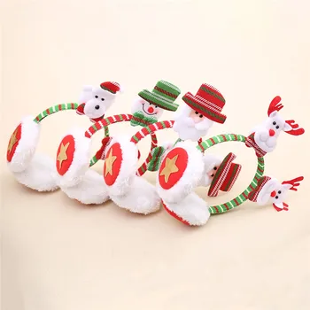 

imixlot New Cute 3 Styles Earmuffs Winter Comfortable Warm Outdoor Protect Ears Merry Christmas Accessories