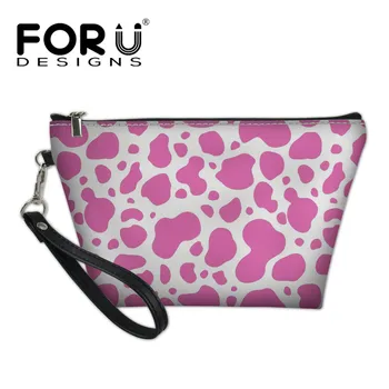 

FORUDESIGNS 2019 Hot Cosmetic Bags Women Casual Design Handbags Storage Makeup Pack Fashion PU Leather Tote Portable Makeup Bag