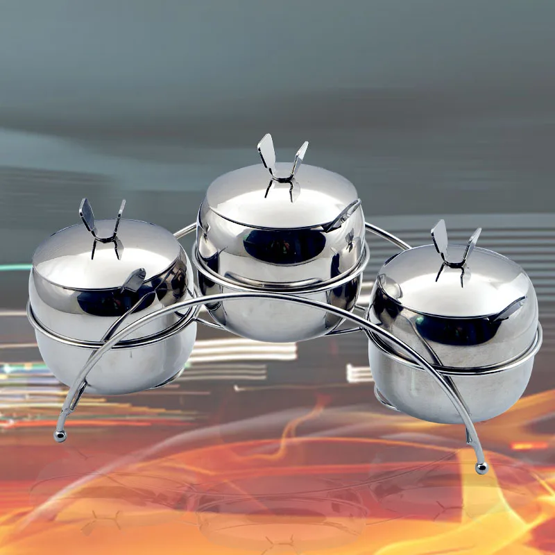 

3 Баночки в 1 наборе, из нержавеющей стали