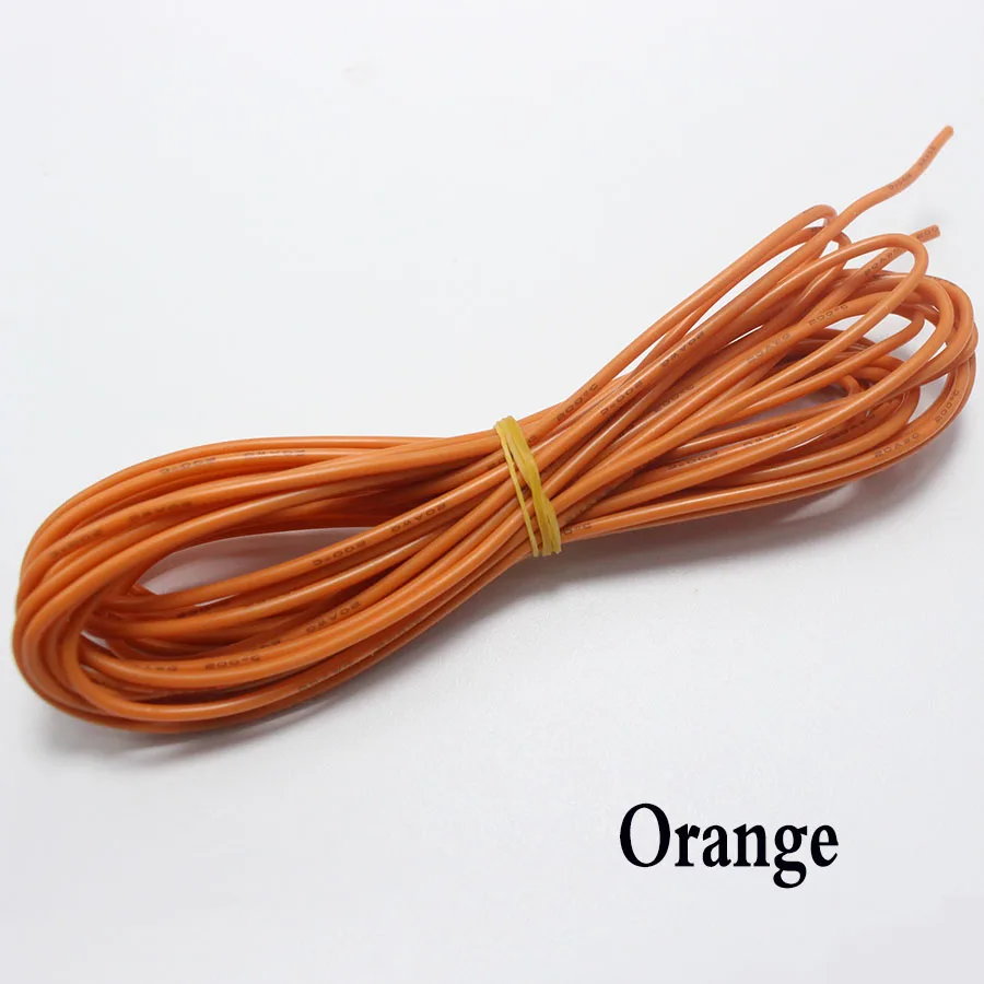 EClyxun гибкий силиконовый провод 5 метров 24 AWG 0 2 мм2 высокая температура макс. 200