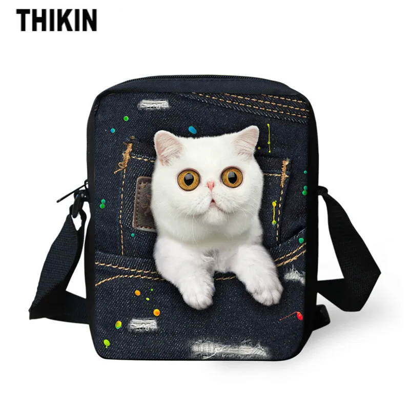 CC3322E THIKIN Kawaii 3D животное морская свинка печать мини сумка для девочки-подростка детская маленькая через плечо сумка женская сумка на плечо - Цвет: CC3322E