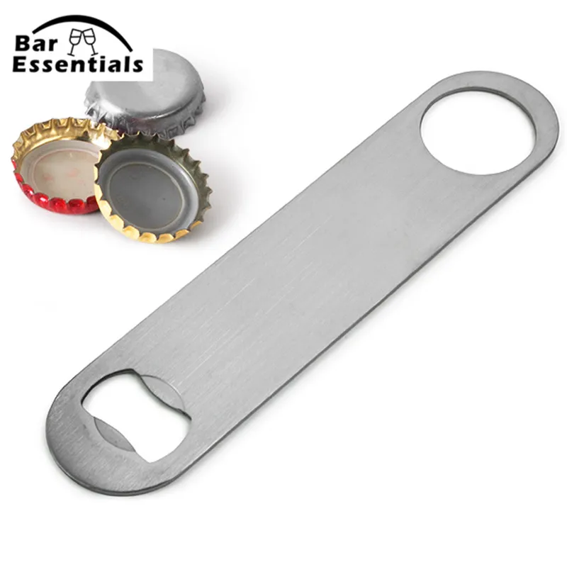 

1PC Multifunction Bottle Opener Large Stainless Steel Flat Bottle Opener Tool Bar Beer Wine Openers
