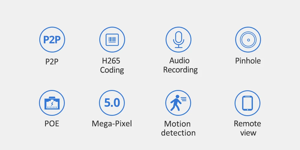 5.0MP 4ch cctv kit 