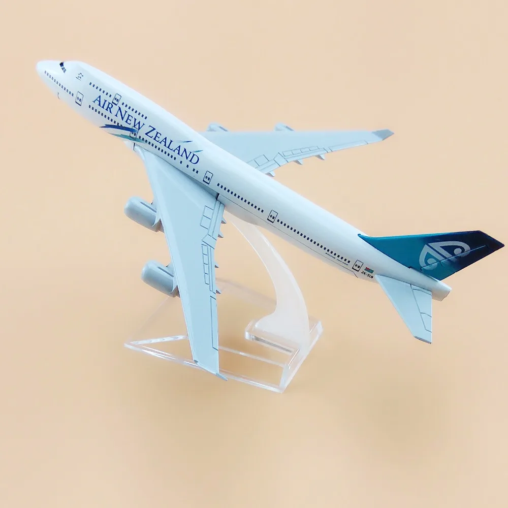 16 см сплав металлическая модель самолета Air Новая Зеландия B747 Airlines Aircraft Boeing 747 400