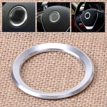 DWCX New Silver Car Steering Wheel Center Decoration Ring Cover For BMW 1 3 4 5 7 Series M3 M5 GT3 E81 E87 F30 34 F10 GT5 X1 X3