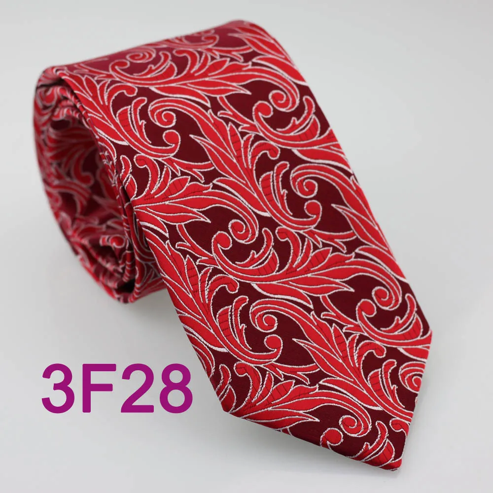 Yibei Для мужчин S Галстуки ретро бордовый с красным Florals Тканые галстук шелковый галстук моды Галстуки для Для мужчин рубашки платья свадебные ручной работы